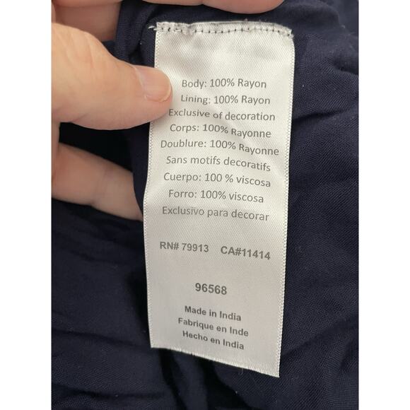 Motherhood Maternity Boho Maxi Dress Size Medium Floral Crochet Spaghetti Strap - Picture 7 of 10